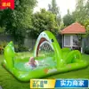 Fonte de Água Inflável de Dinossauro em PVC de Novo Modelo Transfronteiriço, Brinquedo de Piscina com Escorregador Aquático para Crianças ao Ar Livre, Piscina para Brincadeiras Aquáticas no Gramado
