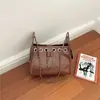 Bolso bandolera acolchado con cadena estilo Chanel para mujer, nuevo bolso tipo cubo con cordón otoño 2026, bolso de mano para el trabajo, bolso de hombro