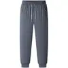 Pantalones de Algodón para Hombre y Mujer de Invierno con Forro Polar Engrosados Pantalones de Hombre para Personas de Mediana Edad y Mayores Rodilleras de Pelo Largo Pantalones de Chándal de Polar Ártico Cálidos
