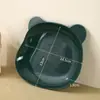 Prato Pequeno de Plástico Desenho Urso Prato para Cuspir Ossos Doméstico Infantil Prato Salah Prato de Sobremesa prato de lanche Prato para Molho Venda por Atacado