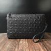 Bolso Clutch de Cuero Suave Cabeza de Tigre Negro Marca de Moda Bolso con Pinza Bolso Clutch Chico Espíritu Social Multifuncional para Hombre y Mujer Pu