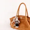 Pingente de Bolsa Porquinho de Feltro de Lã Nepalesa Chaveiro de Carro Tecido à Mão Presente para Casal Pingente de Bolsa Atacado