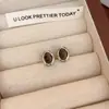 Pendientes Retro Ojo de Tigre Maillard Otoño e Invierno Únicos Nuevos Pendientes Populares 2025 para Mujer Pendientes de Lujo Ligero de Alta Gama