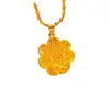 Collar con colgante de girasol de moda collar con colgante de flor grande multicapa cadena corrugada de agua joyería fuente fabricantes mayorista