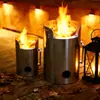 Pellets de Lenha Álcool Fogão a Lenha de Fogo Intenso Portátil para Exterior Camping Fogão Gaseificador Dobrável para Piqueniques e Viagens