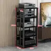 Estante amplificador multicapa doméstico espaciado ajustable soporte máquina de vesícula biliar móvil gabinete HIFI pie de altavoz audio estante