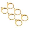 Clips para Oreja Europeos y Americanos Transfronterizos Acero Inoxidable Galvanizado Redondo DIY Gancho para Oreja Cola Abierta Aro Accesorios de Pendientes Personalizados