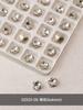 Venda quente de jóias de unhas de diamante transparente Super Flash torto coração machado Diamante gota de água gordura quadrado borboleta diamante branco acessórios de unhas atacado