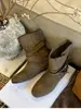 Botas de moda retro estilo cinturón de cuero hasta la mitad de la pantorrilla, botas de moda trendy para mujer 2026 con hebillas decorativas, nuevo estilo versátil, suela suave, colección de otoño