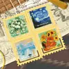 Marcador de página metálico com pintura a óleo vintage de Van Gogh pode ser gravado com nomes de turmas e logotipos escolares personalizados, oferecendo um presente cultural e criativo de alta qualidade.