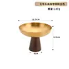 Tazón de helado de acero inoxidable 304, vaso alto para yogur con base de madera, bola creativa de helado de postre, tazón para pudín de helado