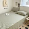 Sábana de Algodón Lavado de Color Sólido Pieza Única Algodón Puro 100% Algodón Juego de Sábana Individual para Dormitorio de Estudiante Funda de Almohada Sábana Juego de Tres Piezas