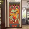 Tíbet Thangka Estatua de Buda Tela Colgante Tela de Pared Tela de Fondo Sala de Estar Pasillo Tapicería de Tela Decoración de Pared Pintura Colgante de Ópera del Tíbet