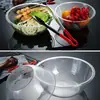 Cuenco para selección de ingredientes de Malatang, cuenco redondo de acrílico engrosado para selección autoservicio, cuenco de plástico transparente para recoger alimentos, cuenco de cristal para autoservicio