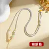 Cordón para Collar con Nudo Deslizante y Colgante, Colgante Hecho a Mano DIY de Perla y Jade, Joyería de Collar Unisex al por Mayor