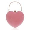 Bolsa de Noite Exquisita em Formato de Coração Popular Transfronteiriça, Bolsa de Mão Elegante para Vestidos de Baile, Moderna e Versátil, Adequada para Vestidos de Casamento