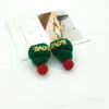 Mini chapéu de lã de Natal Chapéu acessórios de decoração de boneca de Natal