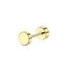 Pendientes Transfronterizos de Acero Inoxidable Bola Redonda Serie Dorada Garra de Fantasma Clavos Básicos Simples para Hélice Auricular Joyería de Piercing de Moda