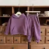 Conjunto Outdoor para Meninos Manga Longa Calça Longa Primavera e Outono Esportivo Casual Roupas Infantis Crianças Bebê Conjunto de Moletom Tie-dye