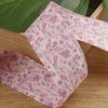 Mori Estilo Dupla Face Cinto Impresso Roupas Sapato Flor Decoração de Flores Arco diy Acessórios para o Cabelo Material Pequena Fita Floral