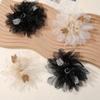 Estilo Francés Broche de Alta Gama de Malla Gipsófila Pedrería Camelia DIY Hecho a Mano Accesorios de Ropa