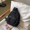 Bolso Multifuncional de Pecho para Mujer, Nueva Moda Retro Mochila de Mezclilla Lavada, Bolso de Hombro Casual, Mochila Escolar para Hombre
