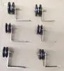 Polea guía de alambre con soporte, polea fija, tornillos de zinc color acero inoxidable, polea de alambre textil, rueda guía de máquina depiladora, guía de alambre