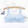 Popular Transparente Sexy Fina Europea y Americana Lencería Completa de Encaje con Aros Ajustable Talla Grande Sujetador