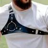 Popular cinturón de cuero para hombre YSF transfronterizo, correas de sujeción corporales para hombros, bondage, sujeción de cuero estilo SM oscuro