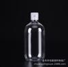 Botella de plástico transparente con tapa abatible para líquidos de limpieza, champú, gel de ducha, pigmentos, 500 ml