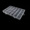 Caixa Organizadora Transparente de Plástico com 24 Compartimentos e Porta-Cartões para Miçangas, Pastilhas Aromáticas, Cera de Vedação, Joias, Acessórios de Pesca, Caixa de Cartão PP