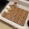 Alfombra impresa de barro de diatomeas con veta de madera transfronteriza, tapete absorbente para cocina, tapete para inodoro, tapete para puerta de habitación, tapete drenante resistente a las manchas al por mayor