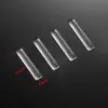 Parche de Base de Vidrio con Piedra de Tiempo Rectangular Accesorios de Joyería DIY Imán de Refrigerador de Vidrio Transparente V1006