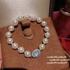 Método antiguo seda seda destello piedra ojo de tigre bestia devoradora de oro pulsera nuevos proverbios chinos bebé Buda ágata cuentas de la suerte pulsera