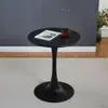 Mesa Redonda Pequeña Mesa Moderna de Recepción y Feria Mesa y Silla Nórdica para el Hogar Balcón Dormitorio Mesa de Café de Cabecera Mesa de Comedor Tulipán