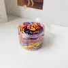 Goma elástica desechable enlatada anillo de cuero para niños color anillo para el cabello grueso audaz negro adulto con cabeza femenina pequeño anillo de goma