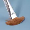 Conjunto de Pincéis de Cerdas Macias para Estudante, Pincel Único Redondo para Aquarela, Pincel para Pintura a Óleo Artística, Pincel Plano para Acrílico, Pincel de Pelo de Lobo para Guache