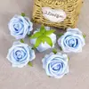Flores de Rosa Multicolor Tela Decoración de Boda Flores de Seda Materiales de Flores Artificiales Hecho a Mano DIY Ramillete Accesorios para el Peinado 18 Colores