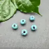 Cuentas redondas de piedra natural de 8 mm con agujero grande, cuentas sueltas con agujero pasante de 3 mm, para ensartar pulseras DIY, accesorios de manualidades para joyería hecha a mano