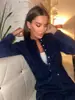 Nuevo Suéter Cardigan de Felpa de Manga Larga con Cuello Redondo de Botones, Estilo Dulce y Picante Europeo y Americano Transfronterizo, Ajustado, Otoño/Invierno 2026
