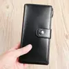 Carteira Versátil de Couro Genuíno Moda Slot para Cartão Multifuncional Clutch Porta-Moedas Mais Vendido Coleção Slot para Cartão Atacado