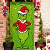 Capa de Porta Grinch do Mesmo Estilo Mais Vendida da Amazon com Padrão de Design de Imagem 90X180Cm Capa de Porta Impressão Digital Cortina de Porta