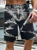 Tamanho UE Masculino Shorts Jeans Masculino Transversal Não Elástico Estilo Novo Primavera e Verão