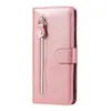 Funda de Cuero para Teléfono Móvil Samsung X Cover7Pro Patrón de Ternero Tres Cremalleras F16/M36/Note20/J7