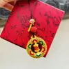 Chaveiro Pingente Estilo Chinês Retro Metal Gota de Óleo Corrente Grande para Celular Bolsa Decoração Pendurada Cenário Misto Presente