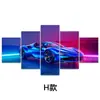 2025 Amazon Estilo Cyberpunk Americano Carro Musculoso Pintura Decorativa Sala de Estar Sofá Fundo Mural Pintura Pendurada