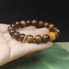 Pulsera de cuentas redondas de pera negra de 10 mm, pulsera, anillo para correr, juego literario para hombres y mujeres, cuentas simples, rosario, venta al por mayor a largo plazo