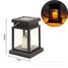Farolillos Pequeños de Palacio Alimentados por Energía Solar Transfronterizos, Farolillos de Viento Pequeños LED, Luces de Jardín, Luces de Noche Pequeñas, Luces Colgantes Impermeables, Farolillos de Velas Simuladas