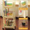 Estante de almacenamiento de escritorio popular, estante de almacenamiento de mesa multicapa para el hogar, estante de almacenamiento con carrito para dormitorio, sala de estar, estantería móvil