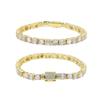 Hiphop hip-hop estilo 5mm fila sencilla piedra personalidad moda tendencia collar pulsera cadena tenis para hombres y mujeres